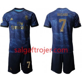 Real Madrid Fodboldtrøjer Eden Hazard 7 Børn Udebanesæt 2019/20 Kort ærmer